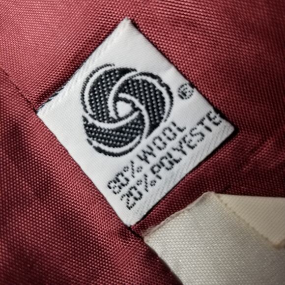 Evan Picone Saks Fifth Ave Rust Red Wool Blazer Jacket Lined Nice! Size M - Picture 6 of 9